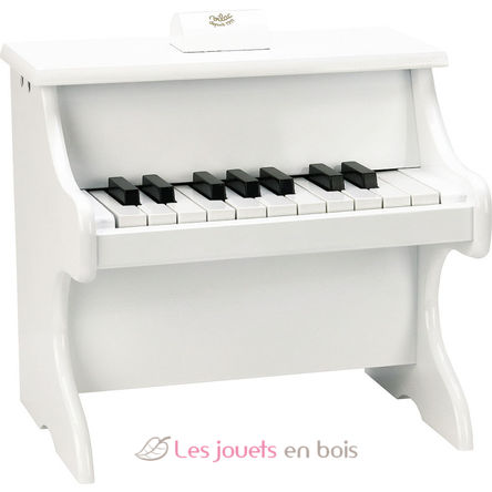 Pianoforte bianco con spartiti V8374 Vilac 1