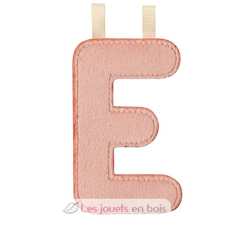 Lettera E rosa fosforescente LL83865 Lilliputiens 1