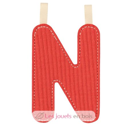 Lettera N rossa fosforescente LL83877 Lilliputiens 1