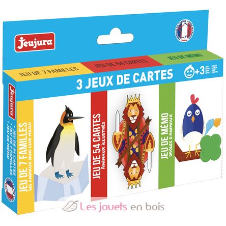 Set di 3 giochi di carte JJ8452 Jeujura 1