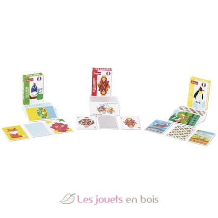 Set di 3 giochi di carte JJ8452 Jeujura 3
