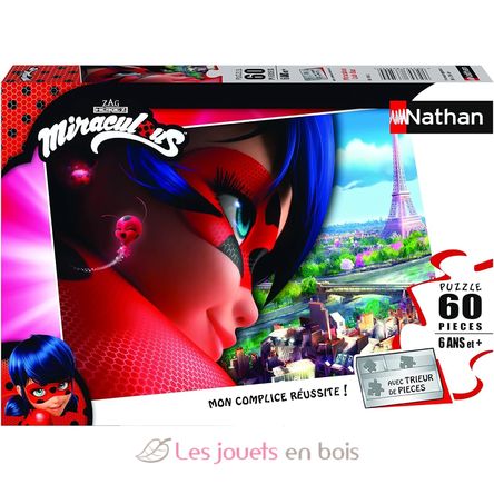 Puzzle Miraculous LadyBug 60 pezzi N86181 Nathan 1