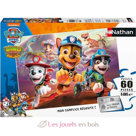 Puzzle Paw Patrol e i dinosauri 60 pezzi N86575 Nathan 1