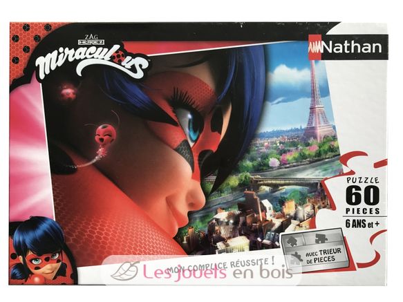 Puzzle Miraculous LadyBug 60 pezzi N865802 Nathan 1