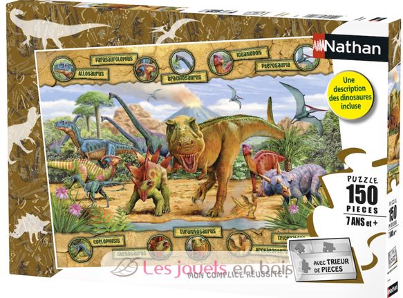 Puzzle delle specie di dinosauri 150 pezzi N868360 Nathan 1