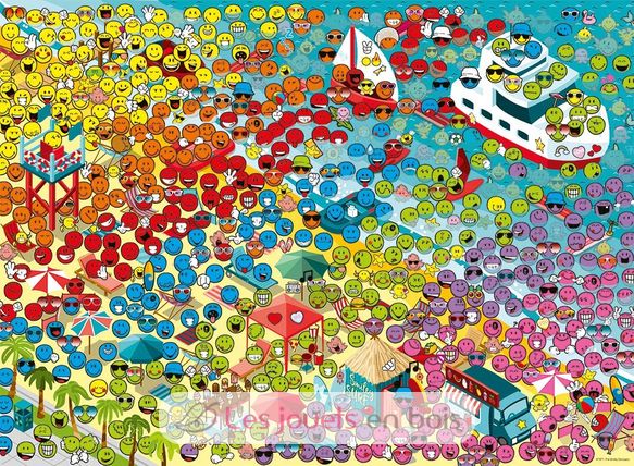 Puzzle Il mondo degli smiley 500 pezzi N872381 Nathan 2