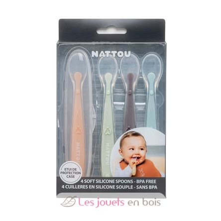 Cucchiai in Silicone per Bambini NA877770 Nattou 5