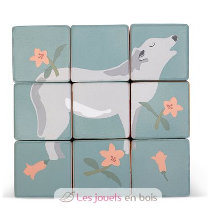 Carretto con cube puzzle animali SE87857 Sevi 3