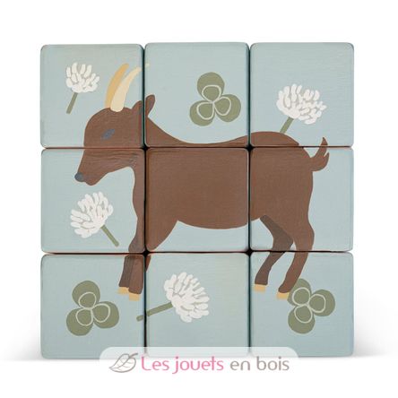 Carretto con cube puzzle animali SE87857 Sevi 7