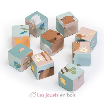 Carretto con cube puzzle animali SE87857 Sevi 8