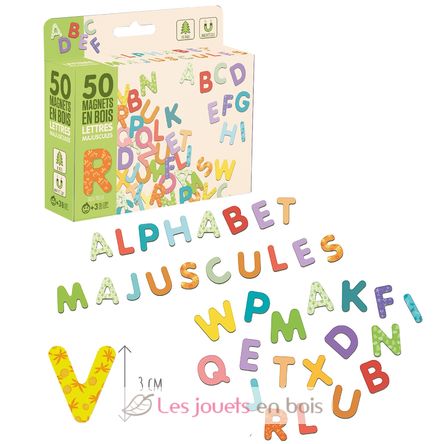 Lettere maiuscole magnetiche in legno JJ8966 Jeujura 2