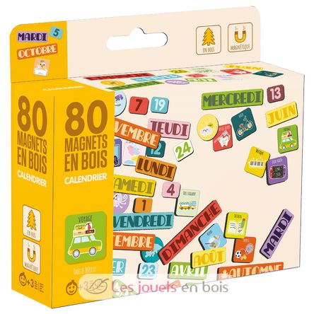 Magneti in legno Calendario JJ8968 Jeujura 1