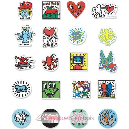 Cofanetto 20 magneti Keith Haring V9226 Vilac 2