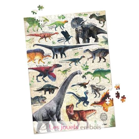 Puzzle di dinosauri 500 pezzi V9625 Vilac 3