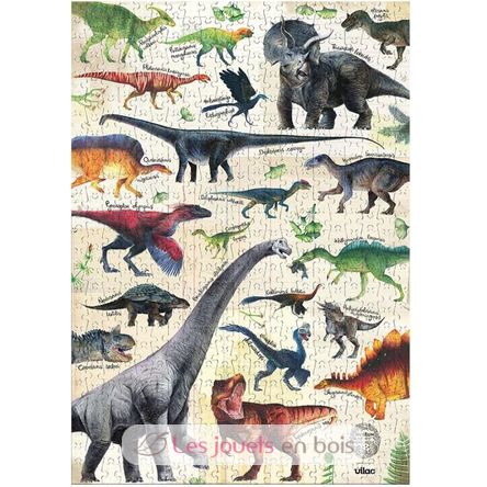 Puzzle di dinosauri 500 pezzi V9625 Vilac 2