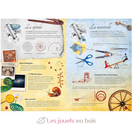 Libro e modellino Le macchine di Leonardo da Vinci SJ-330016 Sassi Junior 3