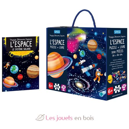 Libro e puzzle Spazio SJ-600969 Sassi Junior 1