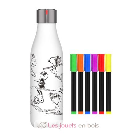 Bottiglia isotermica da colorare Snoopy 500 ml A-4379 Les Artistes Paris 1