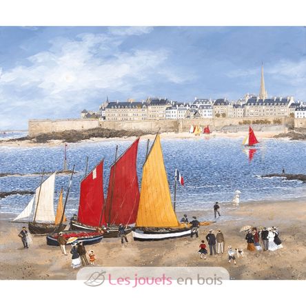 I bastioni di Saint-Malo Delacroix A1002-650 Puzzle Michèle Wilson 2