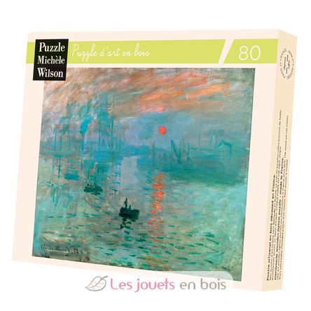 Impressione, levar del sole di Monet A1100-80 Puzzle Michèle Wilson 1