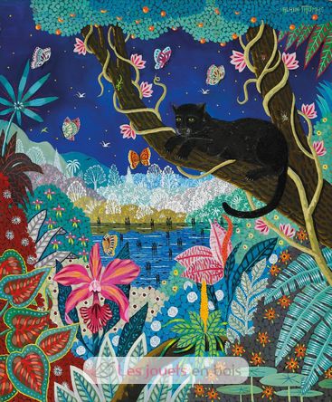 La pantera nera di notte di Alain Thomas A1106-350 Puzzle Michèle Wilson 2