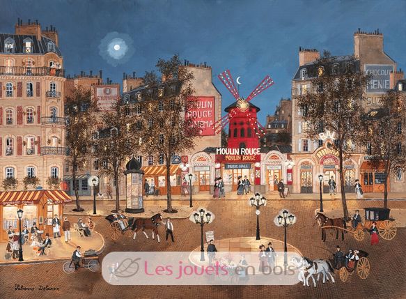 Il Moulin Rouge di Delacroix A1119-1500 Puzzle Michèle Wilson 2
