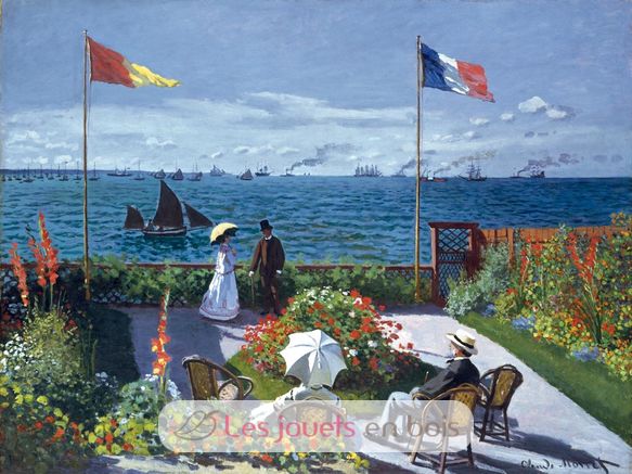 Terrazza di Sainte Adresse de Monet A493-650 Puzzle Michèle Wilson 2