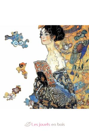 La donna con ventaglio di Klimt A515-80 Puzzle Michèle Wilson 4