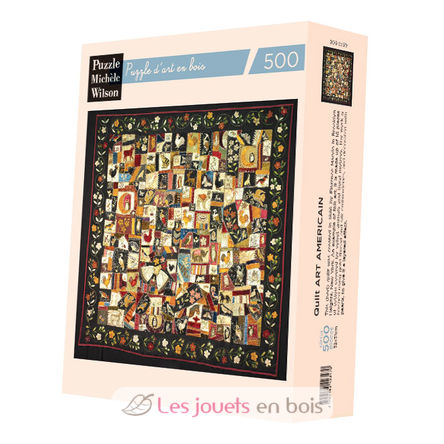 Trapunta d'arte americana A877-500 Puzzle Michèle Wilson 1