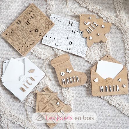 Decorazione di Natale - Osso personalizzabile, legno VI-HU10 Vintiun 5