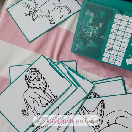 Kidydraw-Mini Tavoletta da disegno - Animali del mondo KW-KIDYDRAWMINI-AAW Kidywolf 4