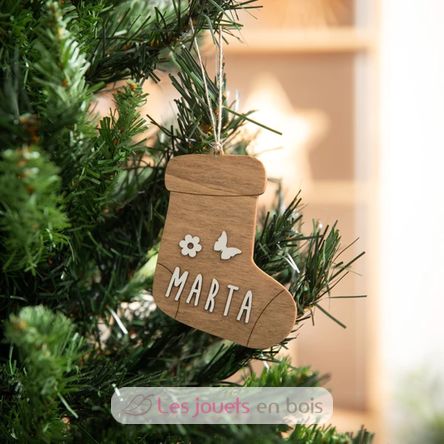 Calza di Natale personalizzabile, legno VI-ACA10 Vintiun 4