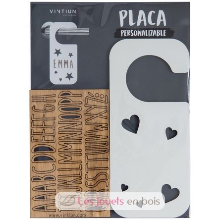Appendino per porta personalizzabile - Cuori bianco VI-PL24 Vintiun 2
