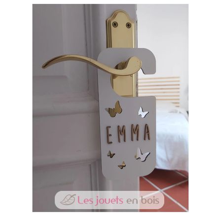 Appendino per porta personalizzabile - Farfalle bianco VI-PL30 Vintiun 3
