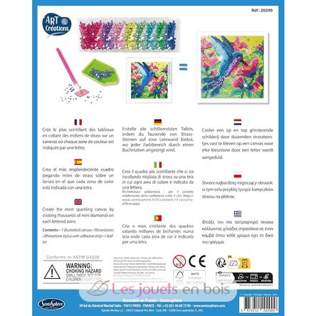 Quadro con diamantini Colibrì SS-20290 Sentosphère 2