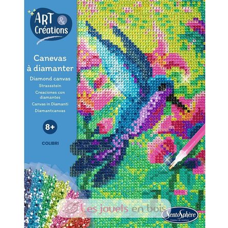 Quadro con diamantini Colibrì SS-20290 Sentosphère 3