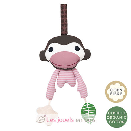 Asger, la scimmia rosa, giocattolo didattico FF119-001-045 Franck & Fischer 2