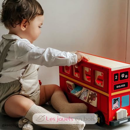 Autobus degli animali BJ692 Bigjigs Toys 4
