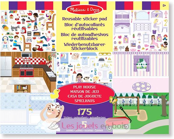 Adesivi riutilizzabili - Home MD-14197 Melissa & Doug 1