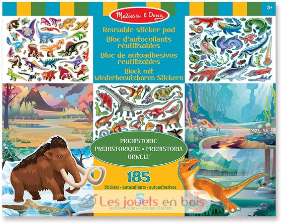 Adesivi riutilizzabili - Animali preistorici MD-19341 Melissa & Doug 1