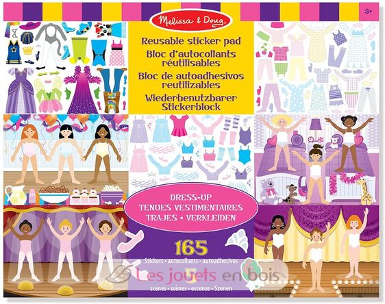 Adesivi riutilizzabili - Vestizione MD-14198 Melissa & Doug 1