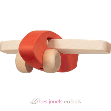 Aeroplanino di legno da far rotolare GK55833 Goki 2