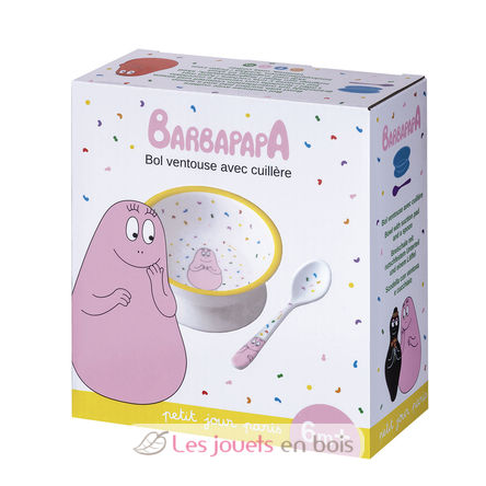 Ciotola a ventosa con cucchiaio Barbapapà PJ-BA702R Petit Jour 2