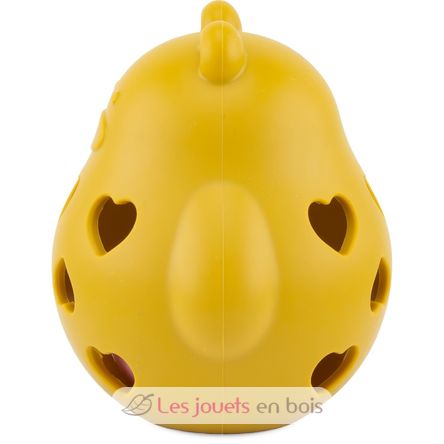 Sonaglio a forma di orso in silicone giallo UL7141 Ulysse 4