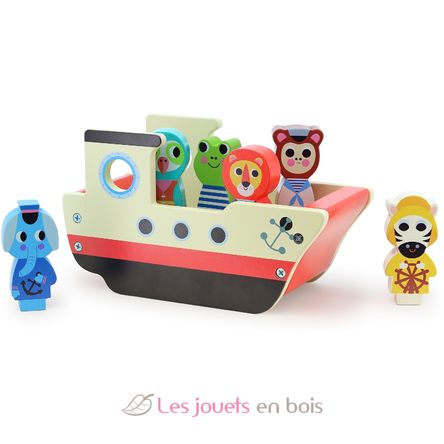 La barca con suoni di animali V7643 Vilac 4
