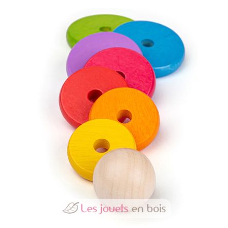 Gioco di impilamento arcobaleno BJ-BB098 Bigjigs Toys 9