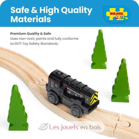 Locomotiva da manovra a batteria BJT311 Bigjigs Toys 7