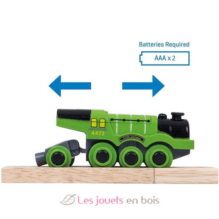 Locomotiva a batteria Flying Scotsman BJT306 Bigjigs Toys 3