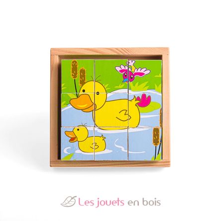 Puzzle in cubi Animali BJ536 Bigjigs Toys 6