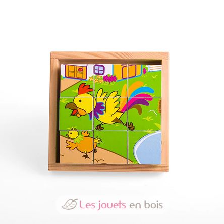 Puzzle in cubi Animali BJ536 Bigjigs Toys 3